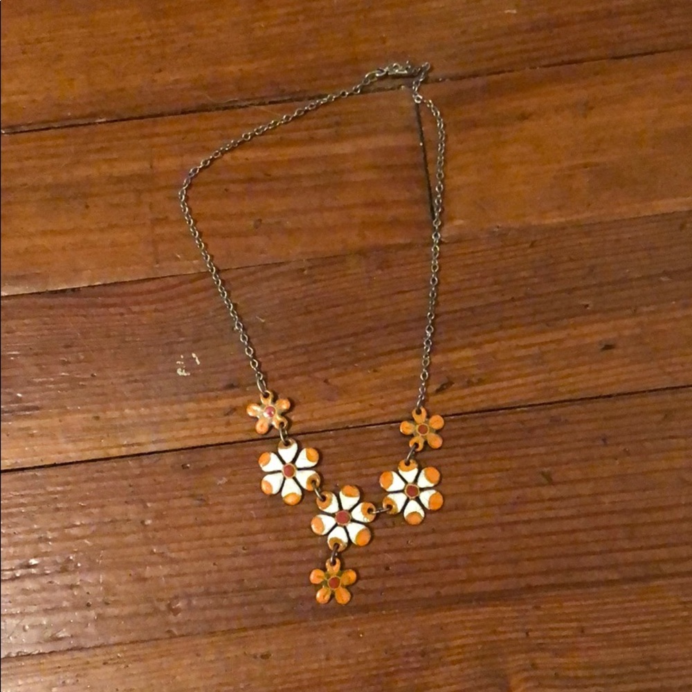 Handmade flower necklace